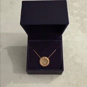 TIFFANY T DIAMOND AND OPAL 18k GOLD NECKLACE